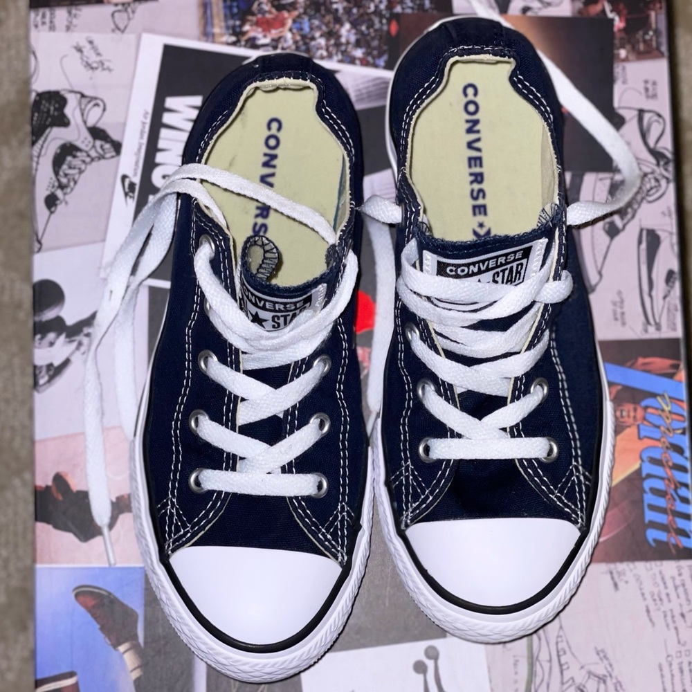 Kid CONVERSE - Navy Blue/White - Sz: 2.5